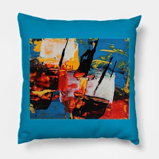 Boats at The Pier Pillow