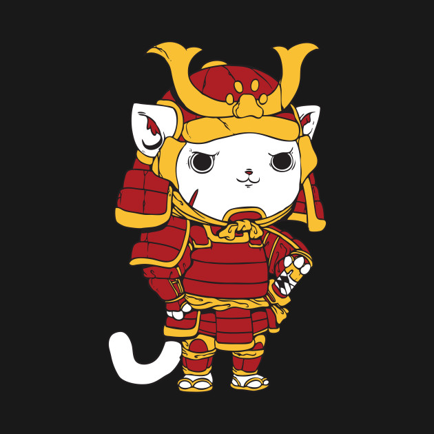 Samurai Cat - Cat - Tapestry | TeePublic