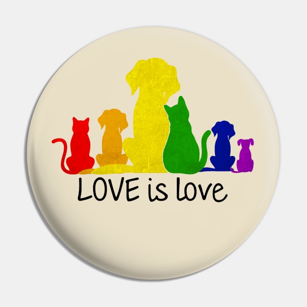 Love is love dog rainbow Pin by OB.808 STUDIO