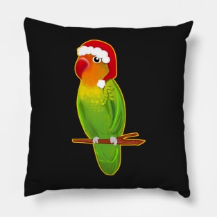 Christmas Bird Agapornis Bird Love Pillow