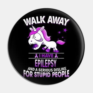 funny epilepsy grumpy unicorn warrior Pin
