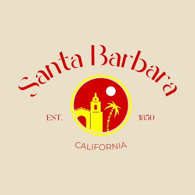 Santa Barbara City California Print by Space Surfer 