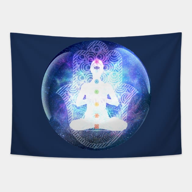 Ascension Chakra Meditation Tapestry by Bluepress