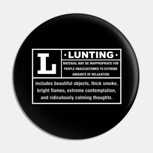 LUNTING Warning Label Pin