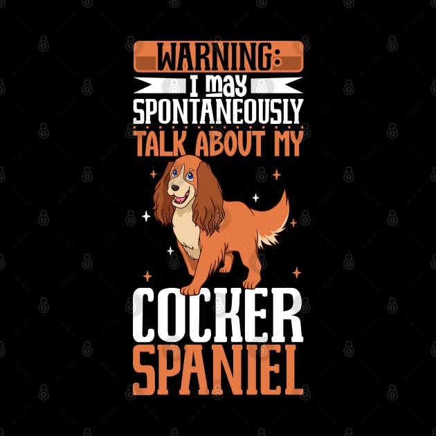Cocker Spaniel lover by Modern Medieval Design