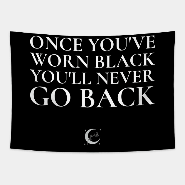 Back to Black Tapestry by MangoJonesLife