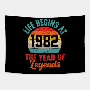 Life Begins At 1982 The Year 40 Funny Old Classic 1982 Tapestry