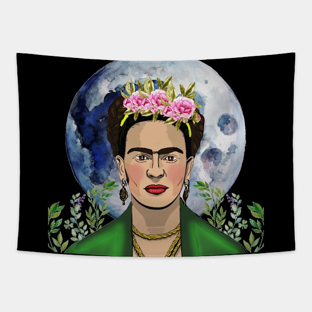 Frida Kahlo Tapestry by Art by Ergate