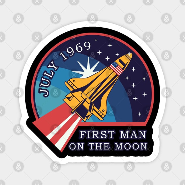 First Man On The Moon 1969-2020 Magnet by mckinney