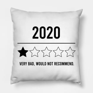 2020 Would Not Recommend Shirts, Funny Shirts, Social Distancing Shirt, 2020 1 Star Rating, 2020 Shirts Pillow