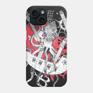 pirate ship attack Phone Case