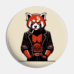 Yakuza Red panda - Tattooed & Fierce 90s Cartoon Art Pin