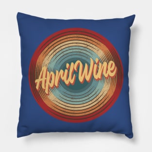 April Wine Vintage Circle Pillow
