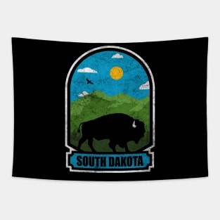 Bison Roam Nature Adventure South Dakota Wildlife Tapestry