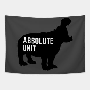 Absolute Unit - Hippo Black Tapestry