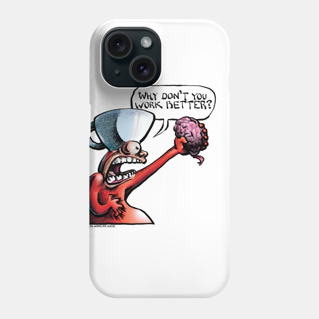 TMCM's Broken Brain Phone Case by ShannonWheeler