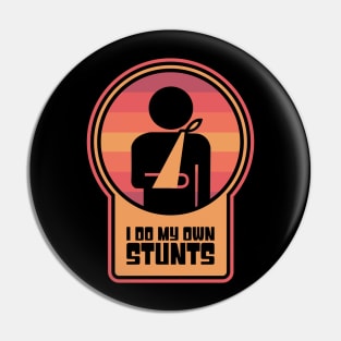 Stunts - Get Well Gift Fractured Broken Shoulder Pin