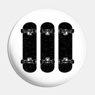 Three Cool Skateboards Pin