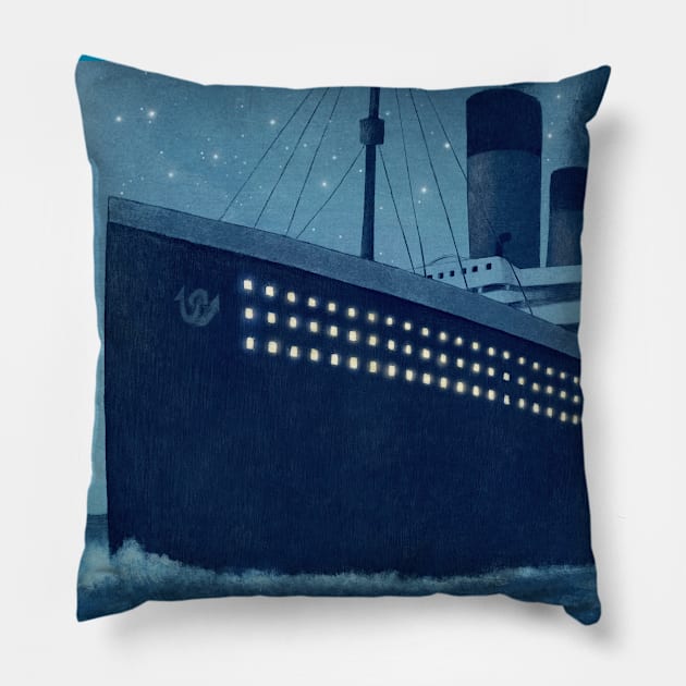 Night Voyage Pillow by Terry Fan