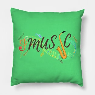 Love for the saxophone Pillow