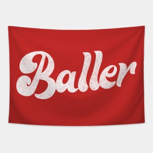 Baller  // Retro Typography Design Tapestry