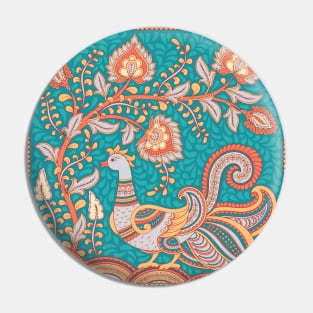 BIRD KALAMKARI Pin