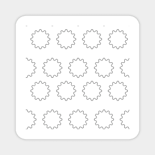 Background illustration gear, mechanics decorative design pattern Magnet