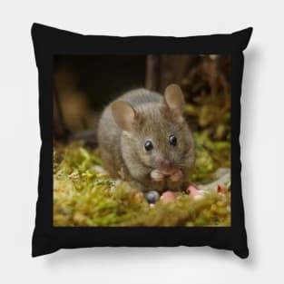 Wild  cute garden mouse Pillow