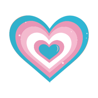 Trans Flag Heart T-Shirt