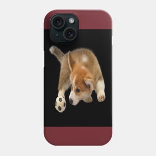 Puppy with a ball to play Phone Case