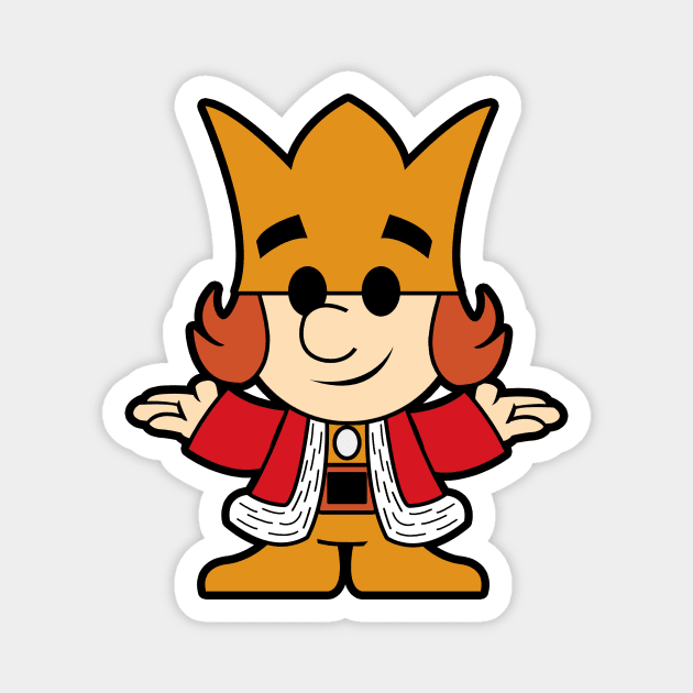 Burger King Mascot Retro Magnet by liora natalia