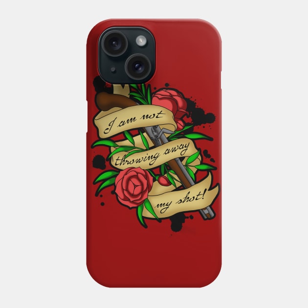 I Am Not Throwing Away My Shot Phone Case by mikaelak