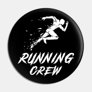 Running Crew Awesome Tee: Sprinting with Laughter! Pin