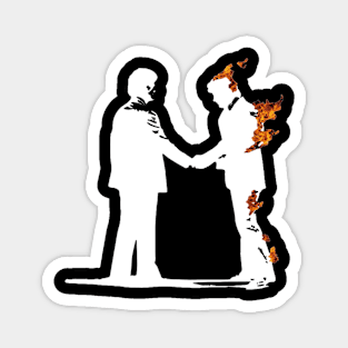 PF Handshake Silhouette Magnet