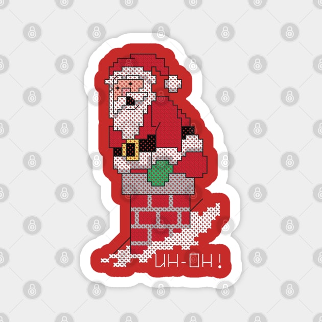 Ho Ho Ho Uh-Oh Santa Magnet by inotyler