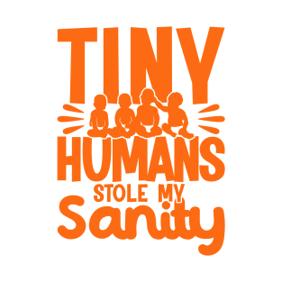 Childcare Tiny Humans Stole My Sanity Daycare Teacher T-Shirt