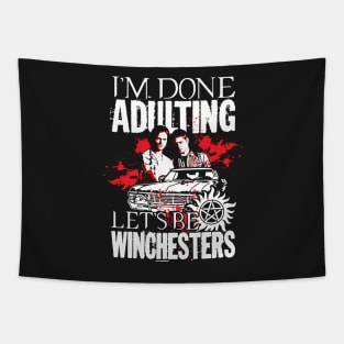 Lets Be Winchesters V2 Tapestry