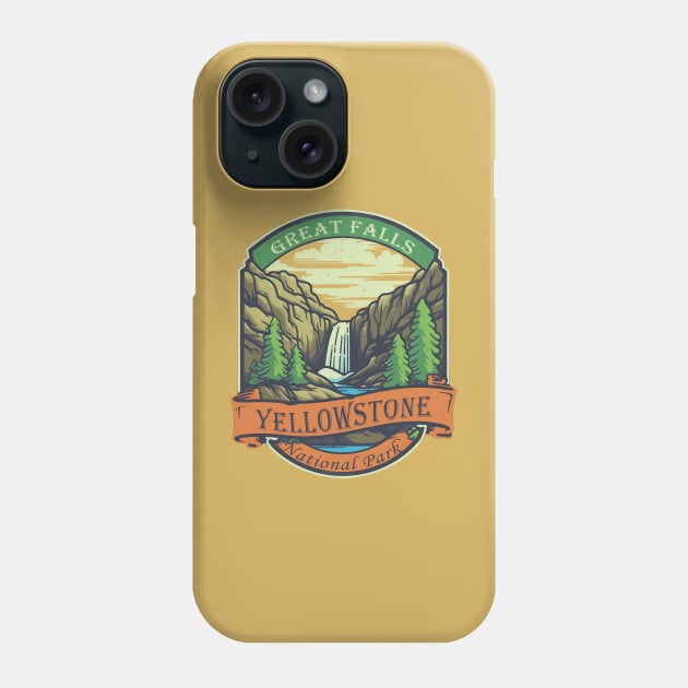 Yellowstone National Park Phone Case by GreenMary Design