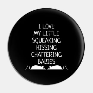 Hissing Babies Rat Mom Pin