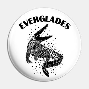 Alligator Silhouette | Everglades Pin