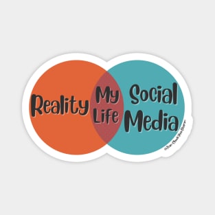 Venn Diagram: Reality vs. Social Media Magnet