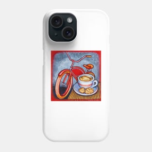 Red Electra Delivery Bicycle Cappuccino and Amaretti Phone Case