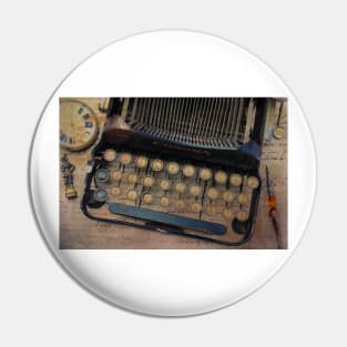 Typewriter Dreams Pin