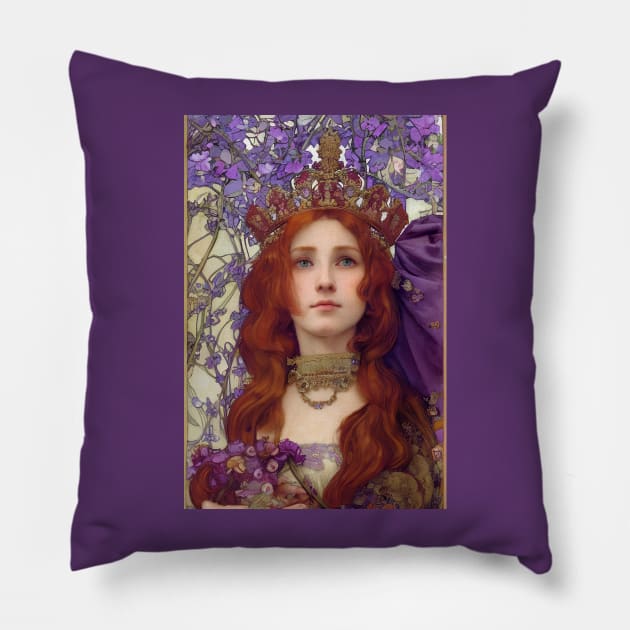 High Priestess - Mary Magdalene Pillow by PurplePeacock