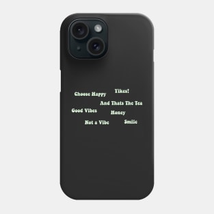 Green VSCO Word Sticker Pack Phone Case