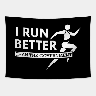 Runner - I run better than the government Tapestry