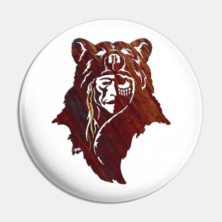 bear and indian Pin