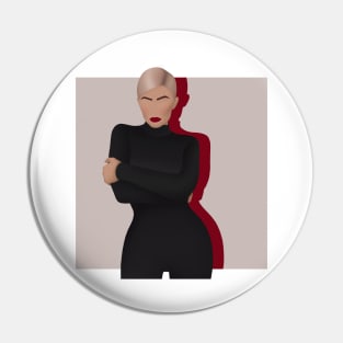 Kylie Jenner. Red and Black. Pin