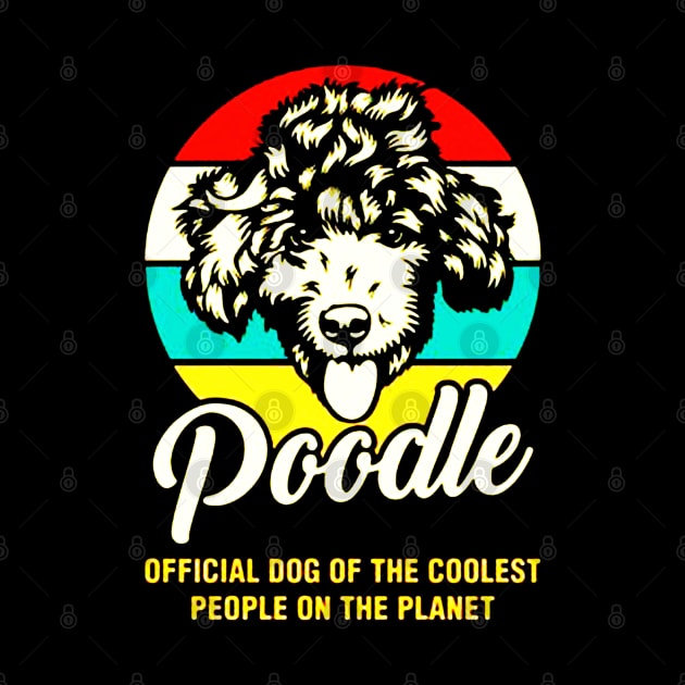 Funny Poodle Dog Vintage Retro by fadetsunset