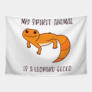 Cute Leopard Gecko Spirit Animal Tapestry